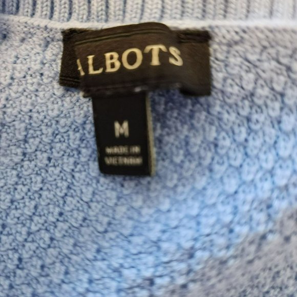 Talbots Blue Sweater Size Medium - Picture 2 of 12